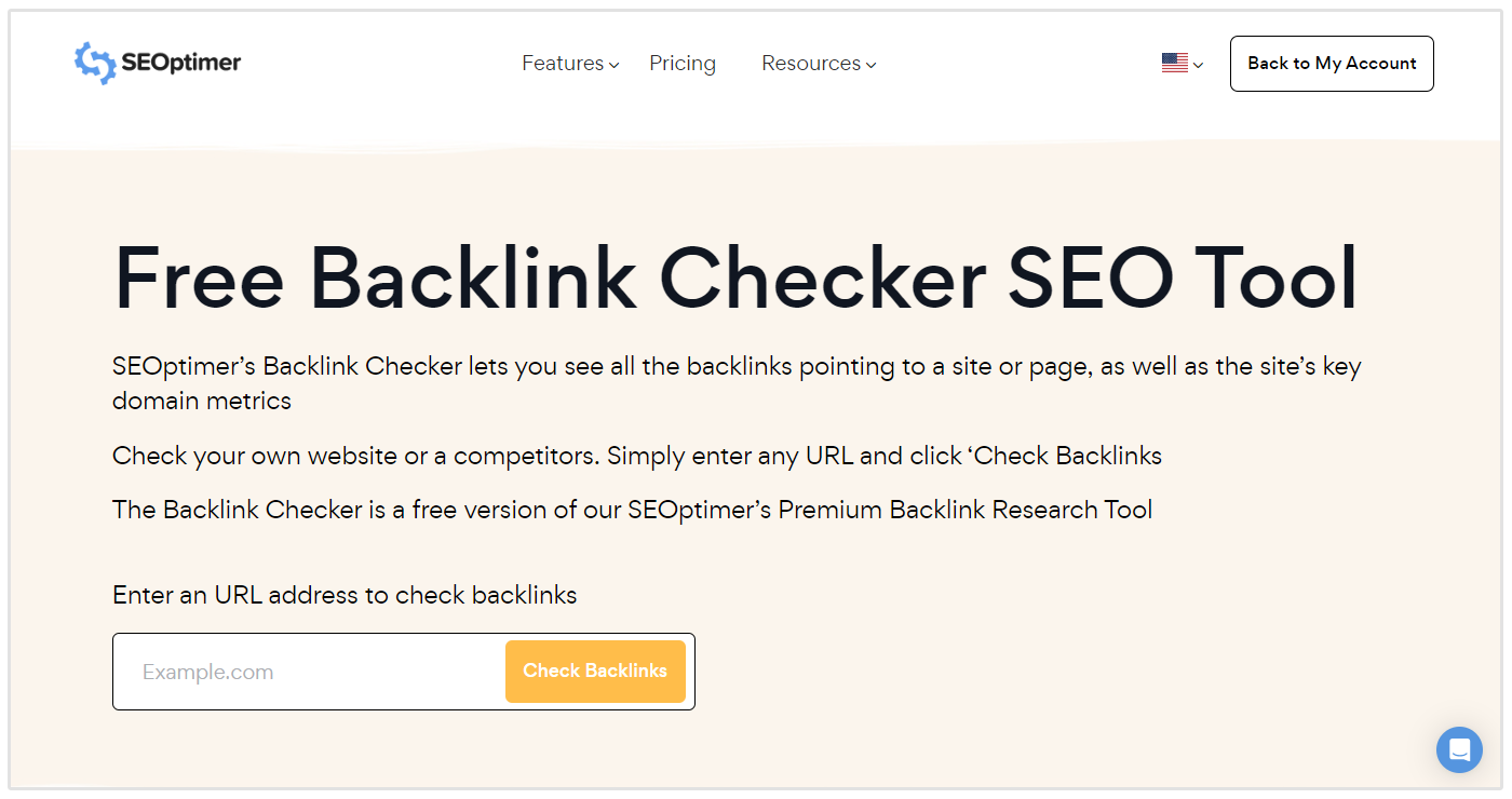 outil de vérification de backlink